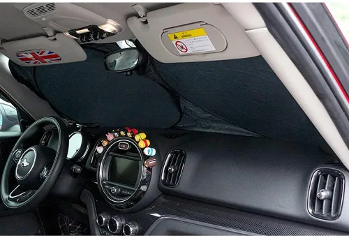 Vista 5 de Parasol plegable anti-UV UV protector solar reflector de aislamiento térmico para Mini Cooper R50 R52 R55 R56 R60 F54 F55 F56 F60 Countryman Clubman