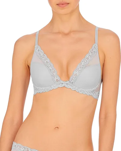 Vista 18 de Natori - Sujetador de encaje para mujer con inmersión, diseño de plumas Cafe