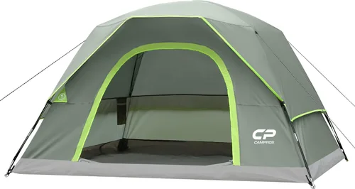 Vista 27 de CAMPROS CP Camping Tent 2/4/6 Person, Waterproof Windproof Double Layer Dome Tent, Easy Setup with Large Mesh Windows & Wide Door for Outdoor
