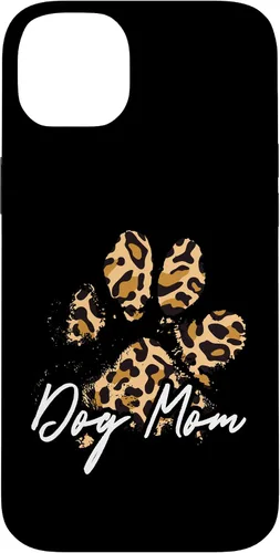 Vista 15 de Dog Mom Gift Leopard Paw Print Fur Mama Case para iPhone 17