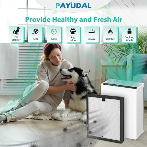 Vista 8 de Paquete de 2 filtros de repuesto G3 A3 para purificador de aire AME=EU G3 Sferf-30 (FXAP2W). Compatible con filtro VEWIOR A3 A3N. Para Tailulu