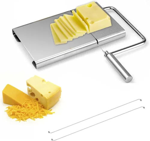 Vista 7 de 10 alambres para cortar queso, 5.5 pulgadas, alambre de repuesto para cortar quesos suaves, patés
