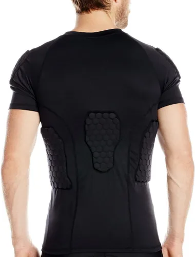 Vista 4 de TUOY Padded Shirt Rib Protector Compression Protective Shirt Adult Sizes