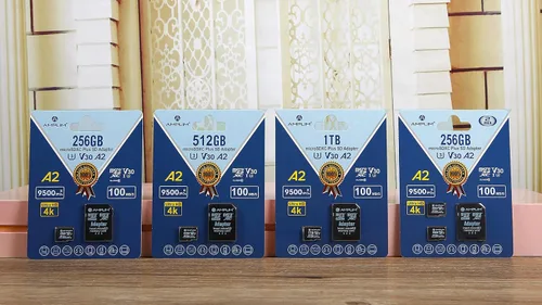 Vista 9 de Tarjeta Micro SD de 256 GB 2 tarjetas de memoria de 256 GB Plus adaptador, extremadamente alta velocidad 170MB/S A2 MicroSDXC U3 Clase 10 V30 2X