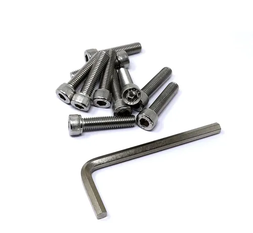 Vista 192 de iexcell Kit de tornillos de cabeza hexagonal de acero inoxidable 304, 100 unidades M2 x 0.157 in, paso de rosca de 0.016 in