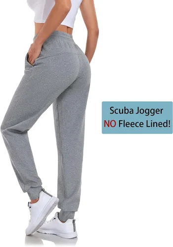 Vista 4 de Inno Pantalones deportivos con forro polar para mujer, de 28, 31, 34, 36 pulgadas, pantalones deportivos cálidos y térmicos