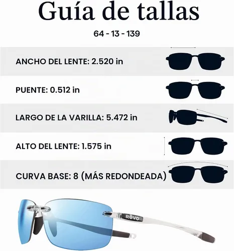 Vista 6 de Revo Gafas de sol Crawler: lente polarizada con marco de envoltura rectangular de rendimiento
