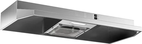Vista 15 de FIREGAS Campana extractora negra de 24 pulgadas, 300 CFM con conductos/sin conductos convertible bajo gabinete, campana de cocina en acero Acero