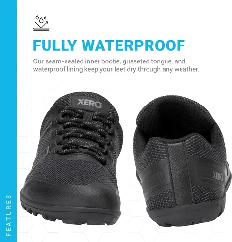Vista 2 de Xero Shoes Tenis Mesa Trail WP para hombre - Impermeable descalzo Trail Runner
