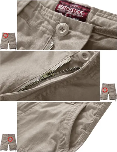 Vista 6 de Match Pantalones cortos Wild Cargo para hombre 3056 Albaricoque