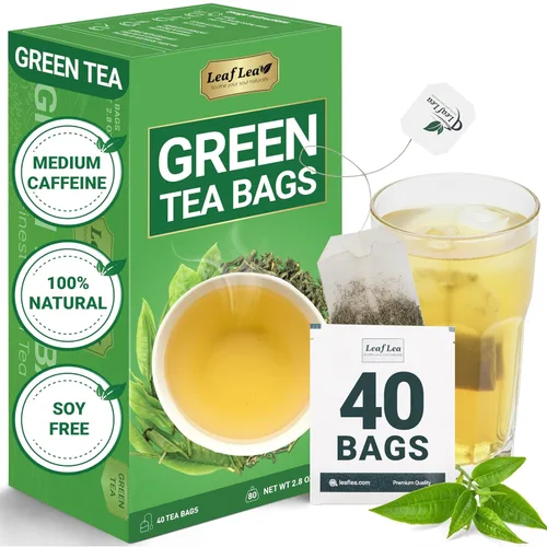 Vista 70 de LeafLea Bolsas de té de melón amargo natural, 40 bolsas de té de hierbas Cundeamor - Té de frutas Melon Amargo Gohyah Apoyo para el bienestar