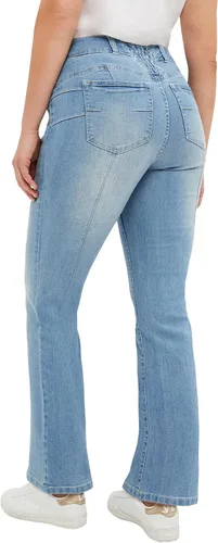 Vista 3 de Ellos Jeans elásticos con corte de bota para mujer en talla grande