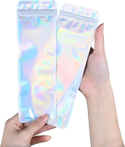 Vista 15 de Bolsa resellable de Mylar para bolígrafos, ideal para oficina, hogar, fiesta, almacenamiento de alimentos, galletas, muestras de joyería