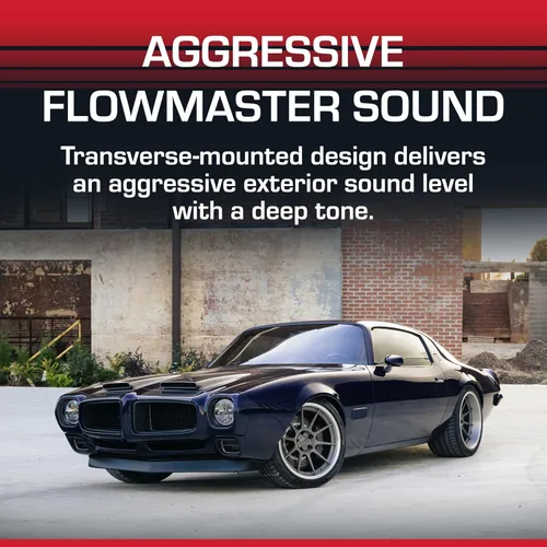 Vista 4 de Flowmaster 42583 Serie 80 silenciador, 2.50 entrada central/2.50 salida dual, sonido agresivo Aggressive Sound, Aluminized Steel, Performance