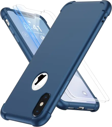 Vista 21 de ORETECH Funda para iPhone XR, con [2 x Protectores de Pantalla] [Prueba de Caídas de Grado Militar de 10 Pies] [Protección de Cámara] 360° A Prueba