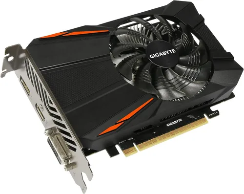 Vista 2 de Tarjeta gráfica Gigabyte Geforce GTX 1050 Ti Windforce (GV-N105TWF2OC-4GD)