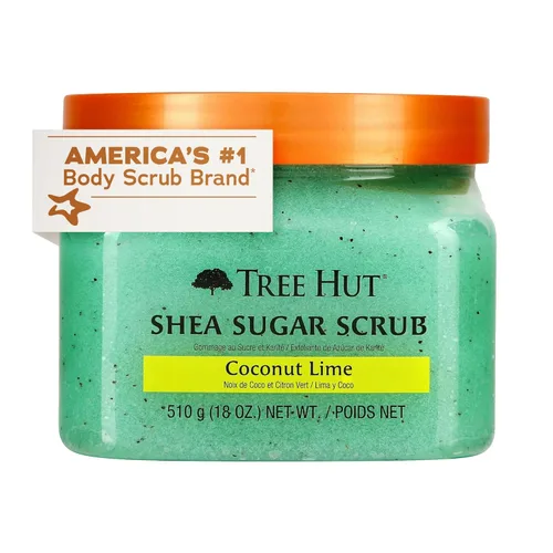 Vista 10 de Tree Hut - Exfoliante corporal de azúcar de karité, coco y lima, 18 onzas