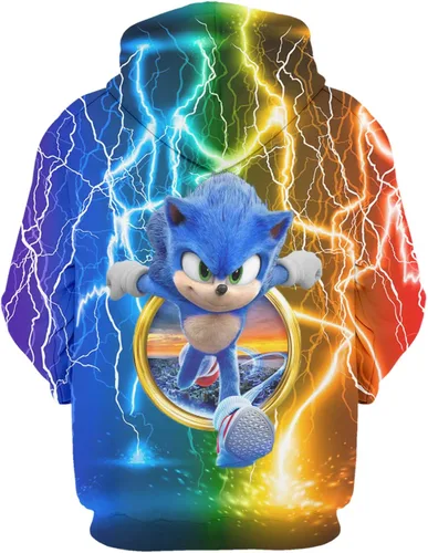 Vista 2 de Sudadera con capucha de dibujos animados de moda para niños sudadera de anime con impresión 3D sudadera juvenil para niños y niñas