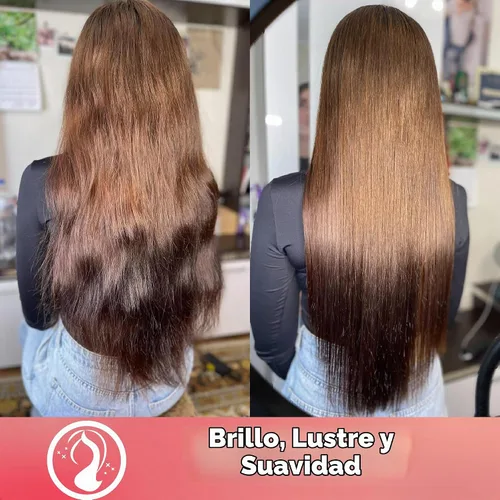 Vista 10 de Tratamiento capilar con queratina brasileña One Step Amazonliss Protein Tratamiento capilar sin formaldehído Fortalecimiento del cabello Alisado
