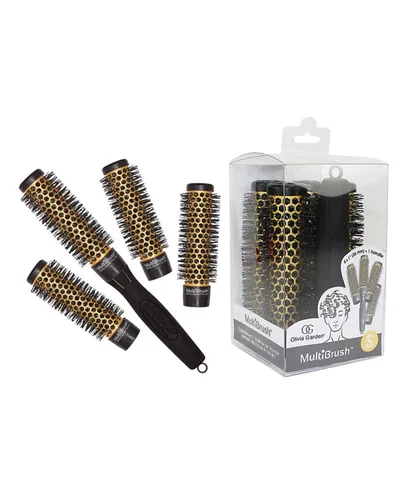 Vista 12 de Olivia Garden MultiBrush - Cepillo térmico desmontable no eléctrico con barril de cerámica