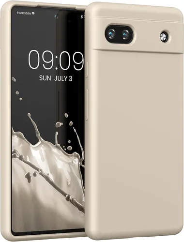 Vista 322 de kwmobile Funda Compatible con Google Pixel 6 Pro - Funda de Teléfono de Silicona TPU con Acabado Suave - Azul Caribe