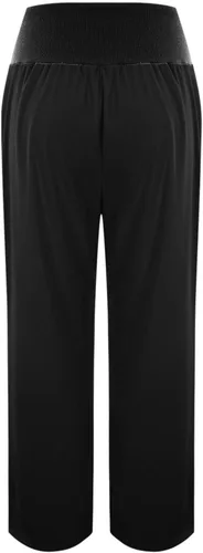 Vista 5 de Pantalones de yoga de pierna ancha para mujer, casuales, holgados, de cintura alta, cruzados, pierna recta, pantalones de entrenamiento, pantalones