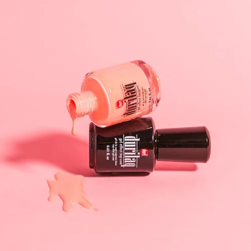 Vista 7 de duri Esmalte de uñas, capa superior efecto gel Durilaq, brillante, de secado rápido y de larga duración, cosméticos de 0.61 onzas líquidas