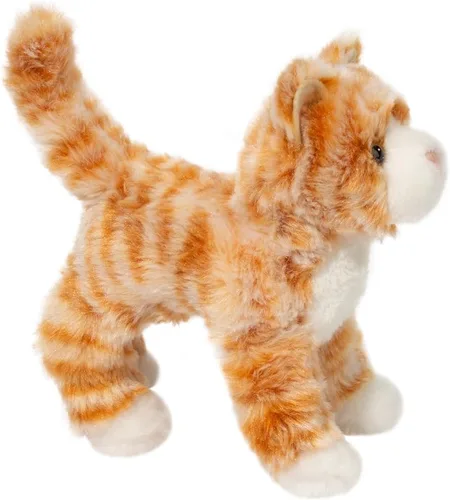 Vista 4 de Douglas Hally - Animal de peluche a rayas naranja 8 pulgadas de alto