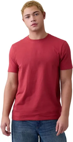 Vista 69 de Camiseta de cuello redondo Gap para hombre, mangas cortas, estilo casual Negro