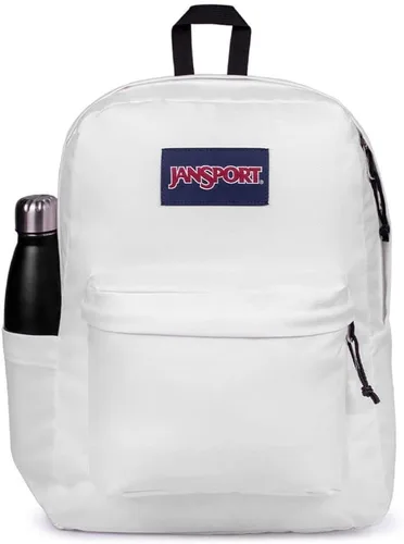 Vista 19 de JanSport Superbreak Plus - Mochila para trabajo, viajes o portátil con bolsillo para botella de agua, rojo (Red Tape), Tamaño único
