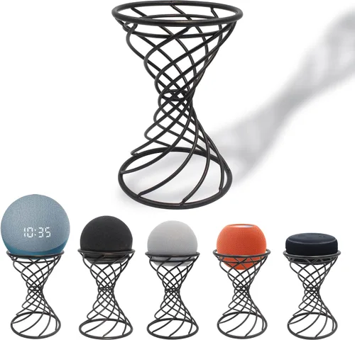Vista 12 de Dutiplus Soporte decorativo de mesa con altavoz inteligente para Echo Dot 3ª/4ª/5ª generación, Echo 4ª/5ª generación, Echo Glow, Apple Homepod Mini