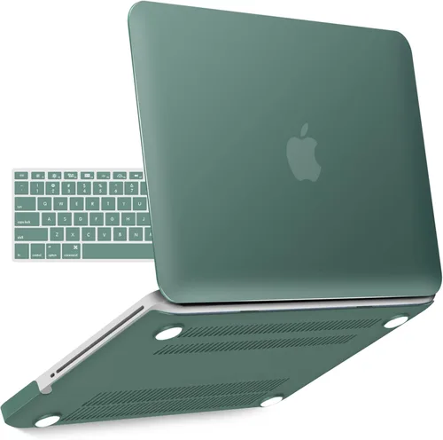 Vista 9 de IBENZER Compatible con MacBook Pro de 13 pulgadas A1278 Release 2012-2008, carcasa rígida de plástico con cubierta de teclado para Apple versión