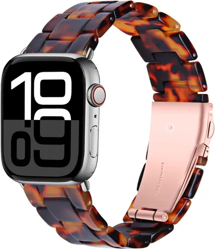 Vista 18 de Miimall Women Resin Bands for Apple Watch Series 10 9 8 7 6 5 4 3 2 1 Ultra SE Colorful Dressy Cute Classy Lightweight Comfort 38mm 40mm 41mm 42mm