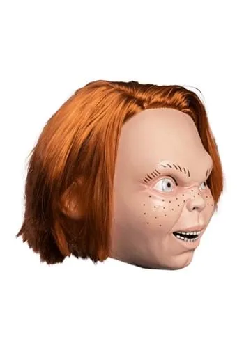 Vista 2 de Máscara de Látex para Adulto de Curse of Chucky Multicolor