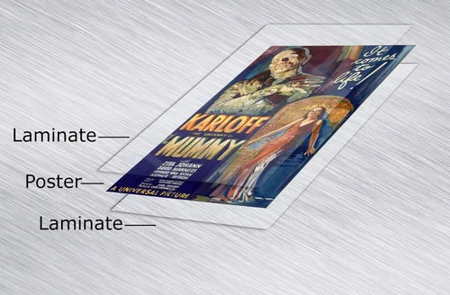 Vista 4 de Universal Monsters - Juego de póster de película de 3 piezas (Drácula, Frankenstein y la momia) (tamaño: 24 "x 36" cada uno) (carteles laminados)