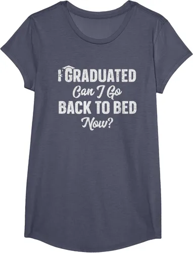 Vista 14 de Graduation Gift For Her Camiseta I Graduated Can I Go Back To Bed Now, Negro