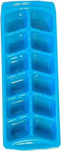 Vista 8 de Paquete de 4 bandejas apilables para cubitos de hielo para congelador, plástico sin BPA, juego de bandejas de hielo de 12 cubos para bebidas, café