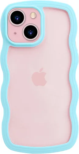 Vista 12 de LOEV Funda transparente diseñada para iPhone 7 Plus, iPhone 8 Plus con borde ondulado, bonita funda transparente con forma de onda rizada, a prueba