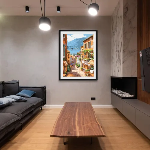 Vista 4 de QUITEDEW Pintura por números para adultos principiantes, pintura de paisajes por números, kits de pintura de jardín por números, adecuados