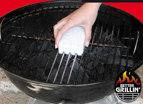 Vista 7 de Better Grillin - Limpiador de parrilla de piedra, protege las manos y las uñas al fregar la parrilla/plancha con piedra de fregar