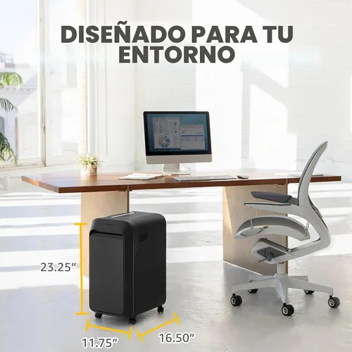 Vista 5 de Fellowes Mfg Co. 5015401 Powershred LX220 - Trituradora manual de 20 hojas de microcorte, color negro