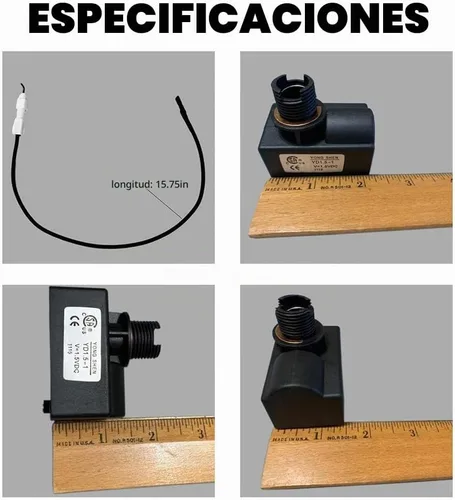Vista 3 de Encendedor de gas de pulso electrónico de propano con cable de encendido de electrodo de 400mm para calentador de patio de gas al aire libre