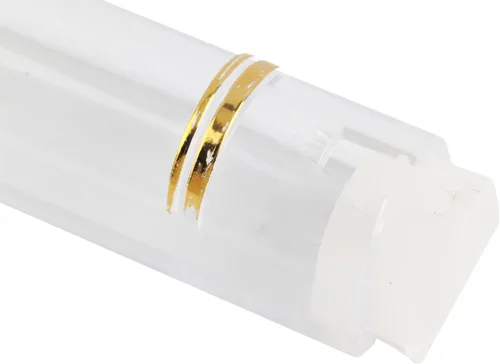 Vista 7 de SUPER STAM Soporte de plástico para mezuzah – Diseño semircular con acento plateado – Parte trasera adhesiva – Corcho de goma impermeable – Paquete
