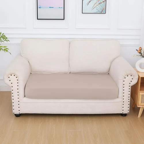 Vista 153 de hyha Fundas de cojín de sofá estampadas, fundas de sofá florales lavables para sofás con 2 cojines, fundas de cojín de patrón elástico para muebles
