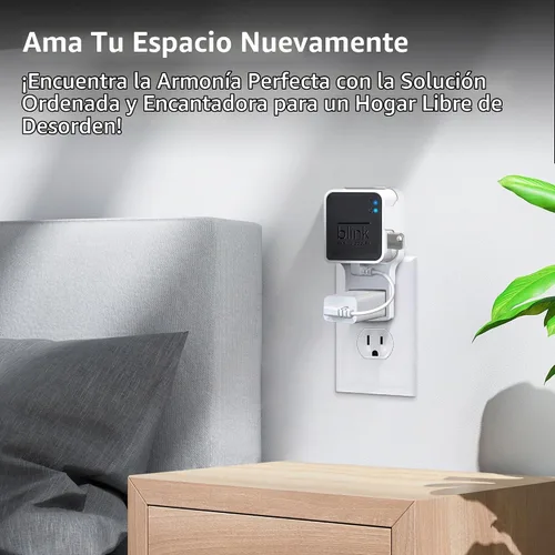Vista 5 de Unidad flash USB Blink de 256 GB y soporte de pared para Blink Sync Module 2 con cable corto, ahorra espacio, sin cables desordenados, soporte