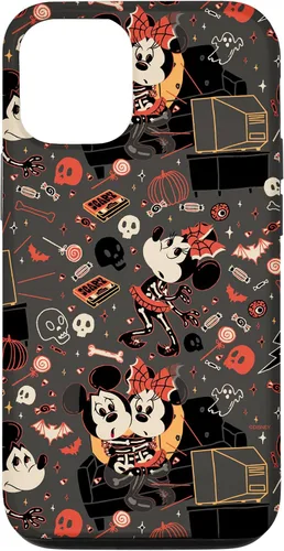 Vista 26 de iPhone 16 Disney Mickey Mouse & Minnie Mouse Scary Sweet Halloween Case