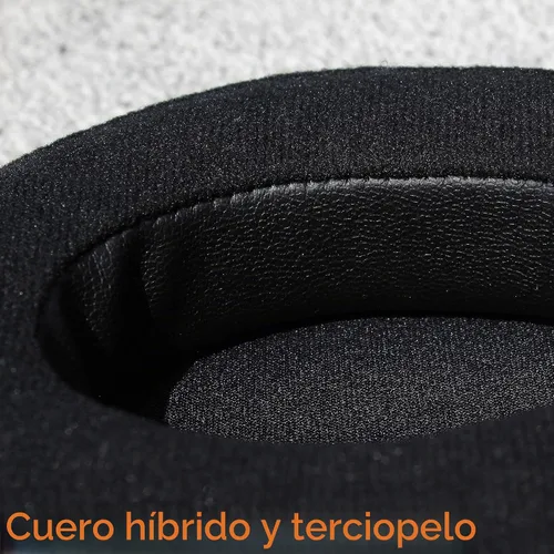Vista 5 de WC PadZ Velour - Las almohadillas mejoradas definitivas de Wicked Cushions - Compatibles con Audio Technica, HyperX, SteelSeries Arctis y más Negro