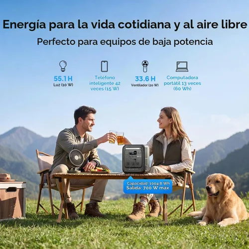 Vista 3 de BLUETTI Elite 100 mini estación eléctrica portátil para acampar 1004.8Wh