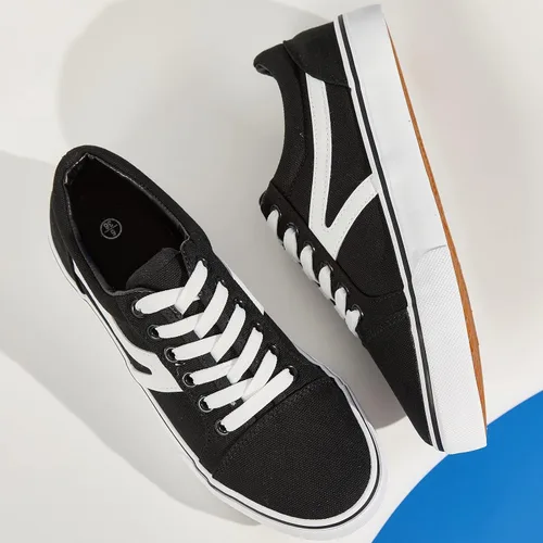 Vista 9 de Fashion Canvas Sneakers for Women Womens Casual Shoes Low Top Canvas Shoes for Women White Black Sneakers