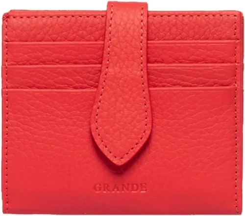 Vista 82 de Grande -3803 Cartera unisex, Azul (Iced Blue), Cartera delgada de cuero con cierre a presión pequeño
